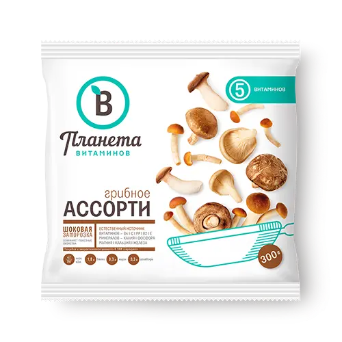 Ассорти грибное, Планета Витаминов, 300 г, (20)