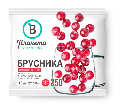 [4-65] Брусника, Планета Витаминов, 250 г, (20)