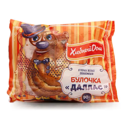 [4-269] Булочка, Даллас, Хлебный дом, 105 г, (50)