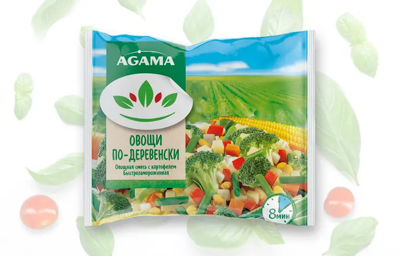 Овощи по-деревенски, Агама, 400 г, (12)