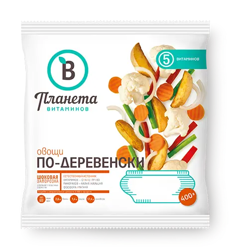 [4-49] Овощи По-деревенски, Планета Витаминов, 400 г, (25)