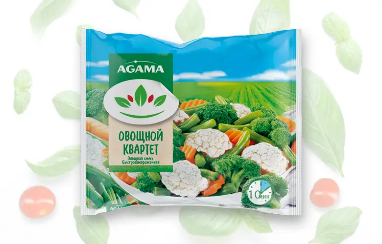 Овощной квартет, Агама, 400 г, (12)