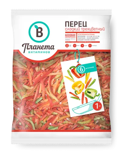 [4-39] Перец 3-х цветный, Планета Витаминов, 300 г, (20)