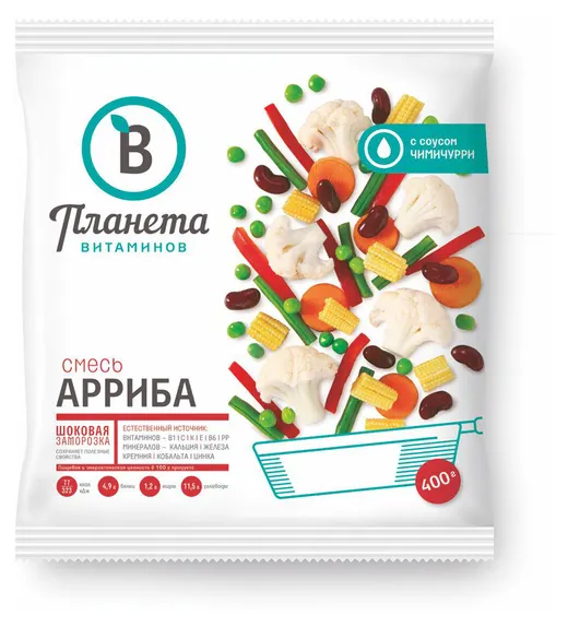[4-54] Смесь Арриба с соусом Чимичурри, Планета Витаминов, 400 г, (25)