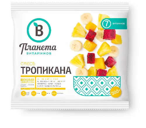 [4-76] Смесь из фруктов Тропикана, Планета Витаминов, 300 г, (20)