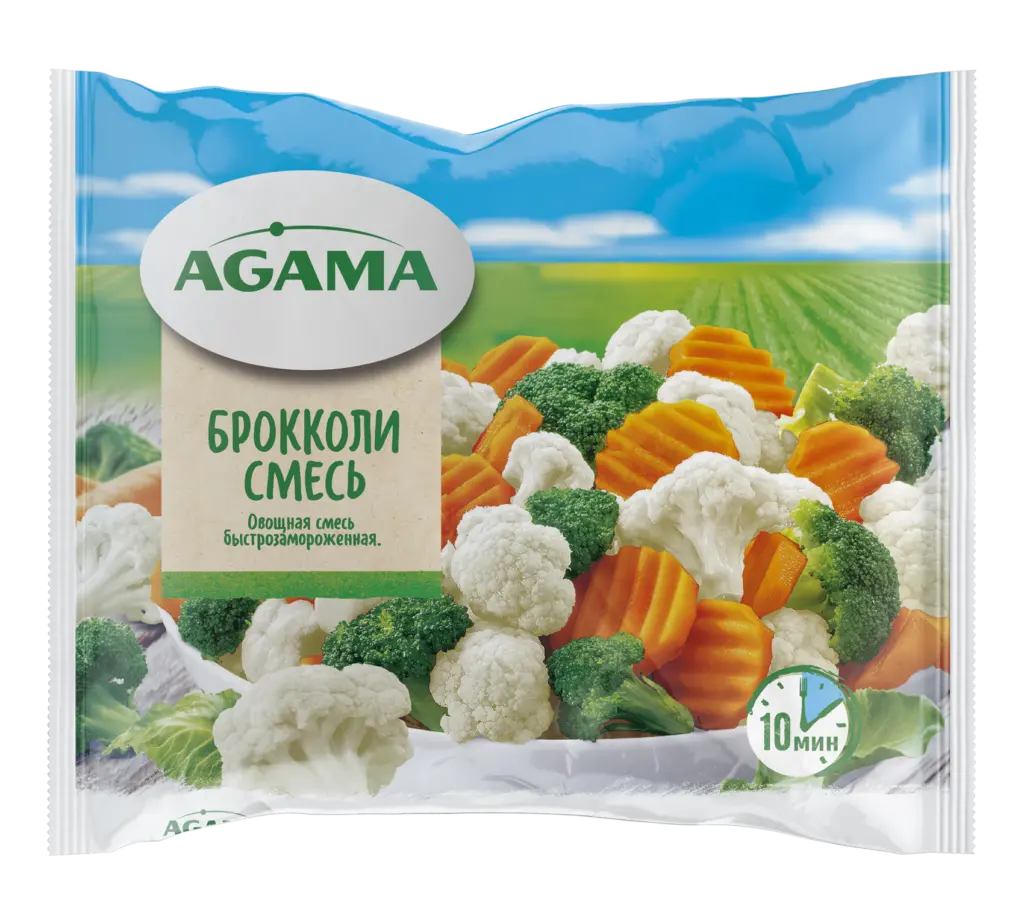 [4-20] Смесь овощная с брокколи, Агама, 400 г, (16)
