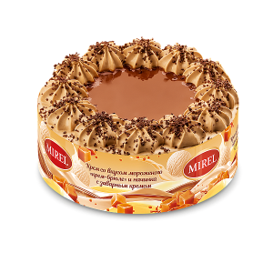 Торт, Крем-брюле, Мирэль, Хлебпром, 650 г, (6)