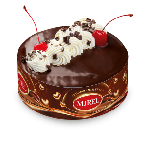 Торт, Чёрный лес, Мирэль, Хлебпром, 720 г, (6)
