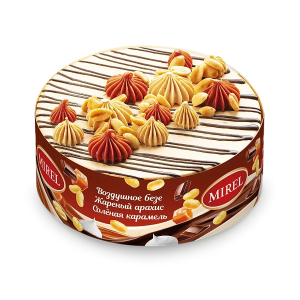 Торт, Шоколадный тоффи, Мирэль, Хлебпром, 580 г, (6)