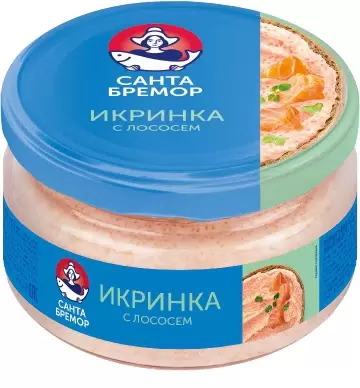 [4810168054779] Икра деликатесная "Икринка" с копченым лососем 160 г 1/6