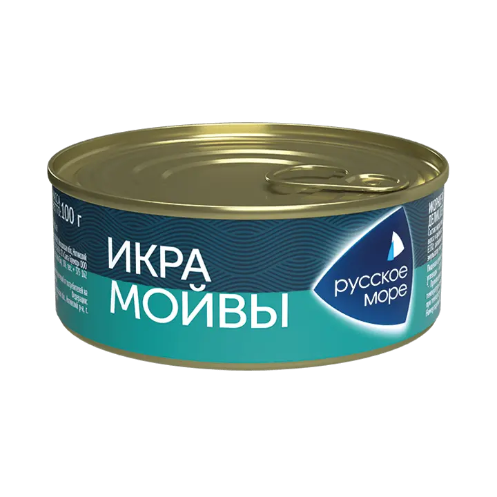 Икра деликатесная мойвы в майонезном соусе "подкопченная"  165г 1/6 "Русское море"