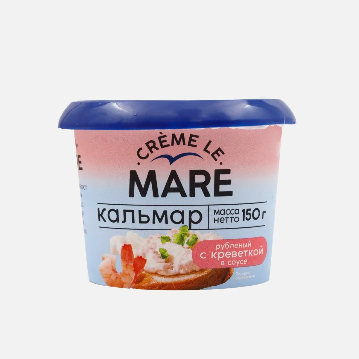 [1-01] Кальмар рубленый с креветкой на основе раст. масел в соусе 150 г 1/6 MARE  ТМ ББ