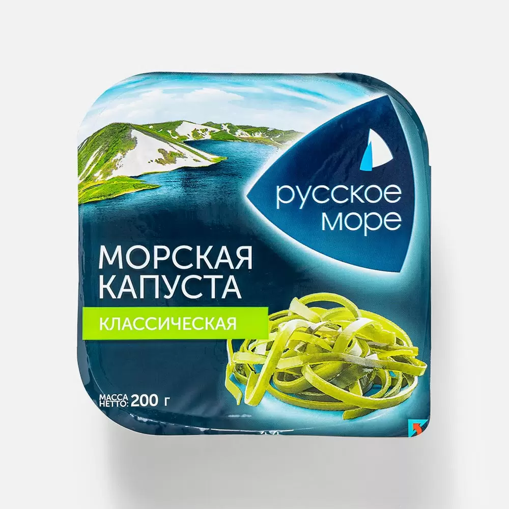 [4605561006933] Капуста морская маринованная "Классическая" 200 г 1/6 "Русское море"