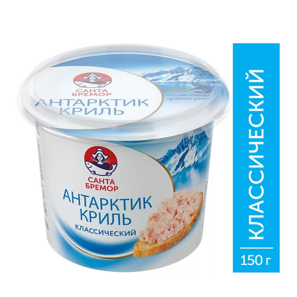 Паста из морепродуктов Антарктик-Криль классический" 150г 1 /6