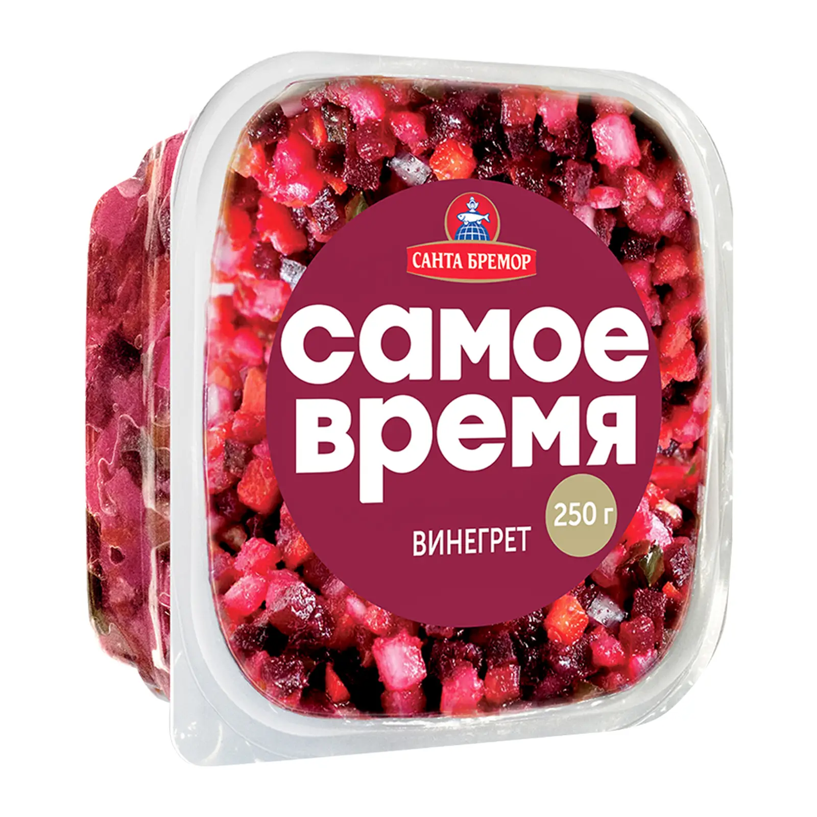 [4810168057725] Салат "Винегрет" с квашеной капустой 250г 1/4