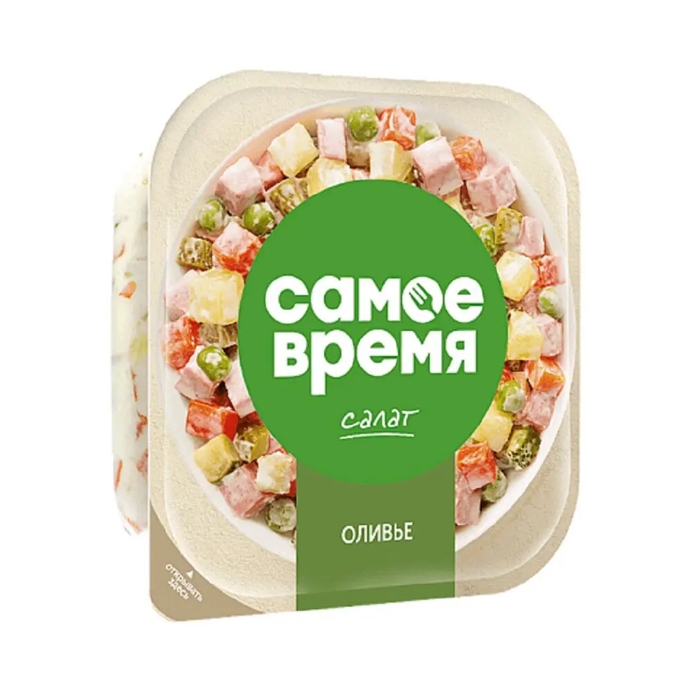[4810168001629] Салат "Оливье" 150г 1/6 "Санта Бремор"