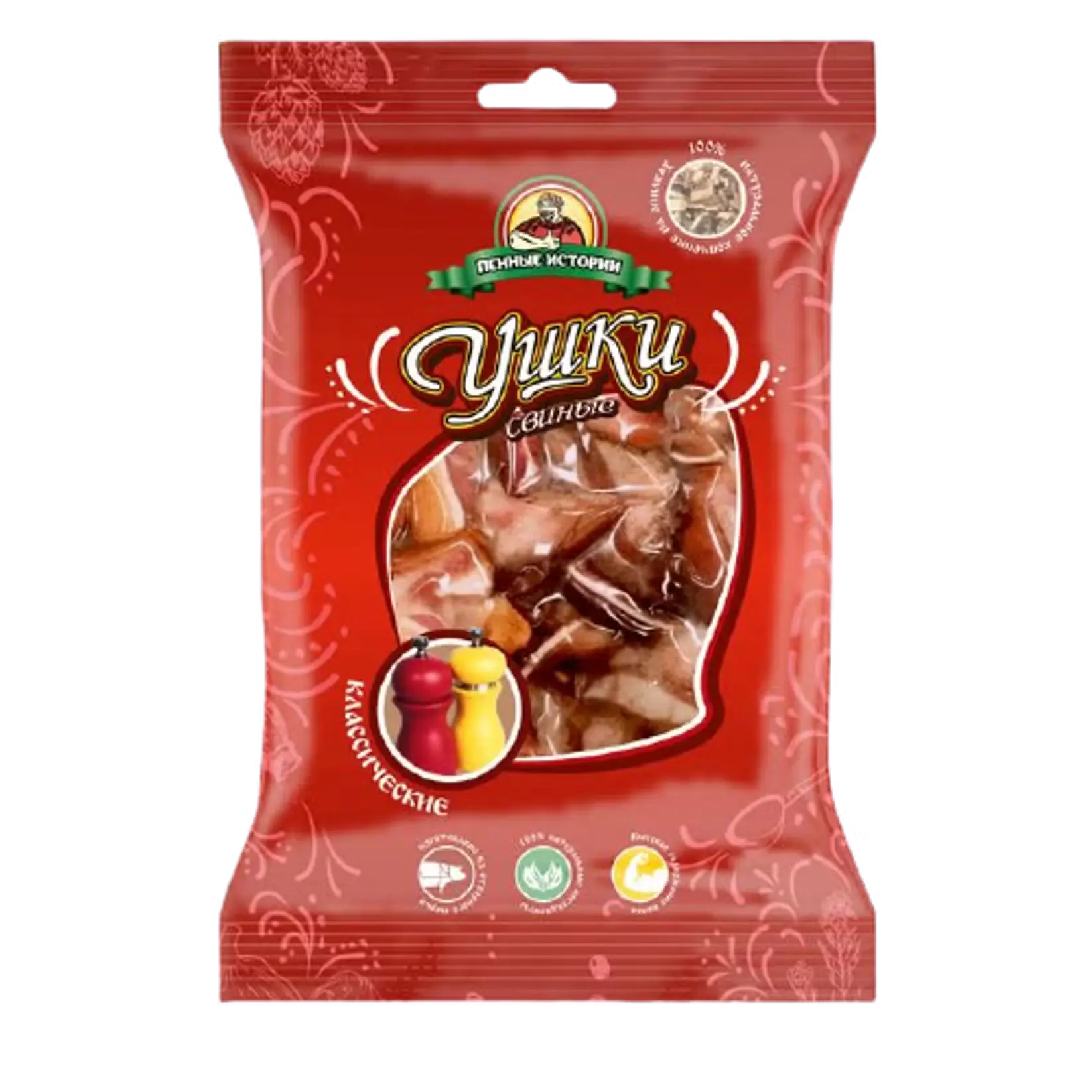 Ушки свиные в/к классические 90 гр. 1/30