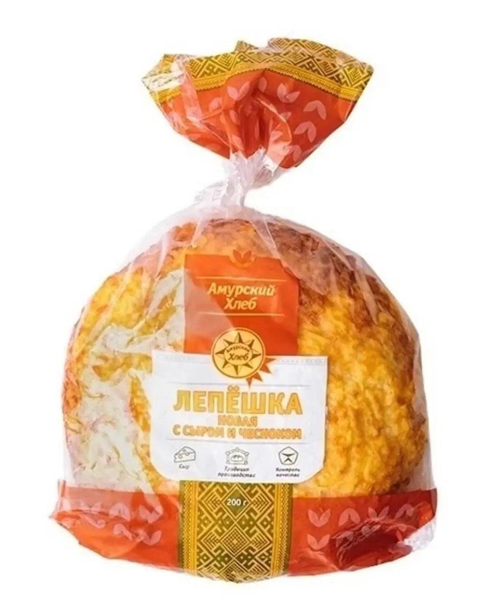 [3245] Лепешка Новая с сыром и чесноком 200 гр.