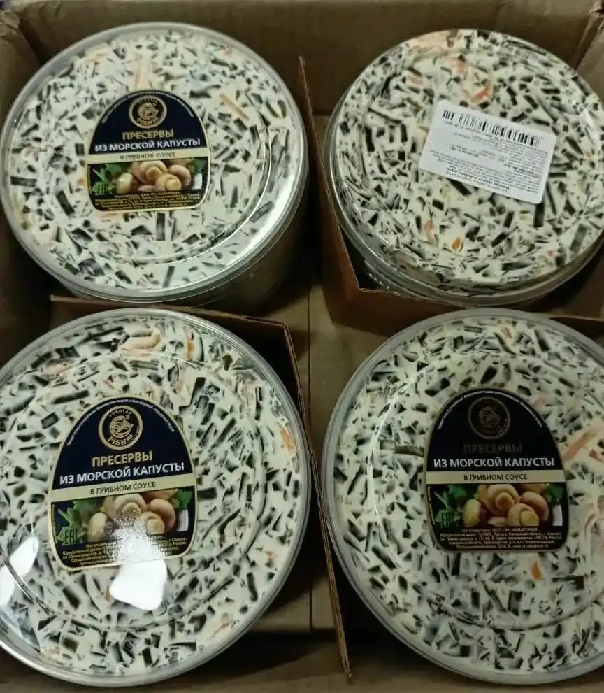 [15-48] Пресервы из морской капусты в грибном соусе 0.15кг