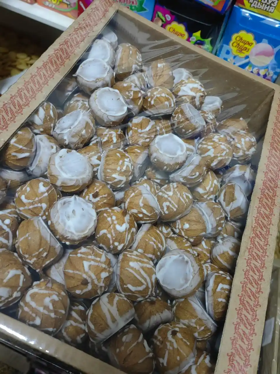 Пышки в белой глазури, 1/1.8кг