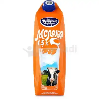 Молоко Фермерское 1,5% 1/12 9 мес, шт