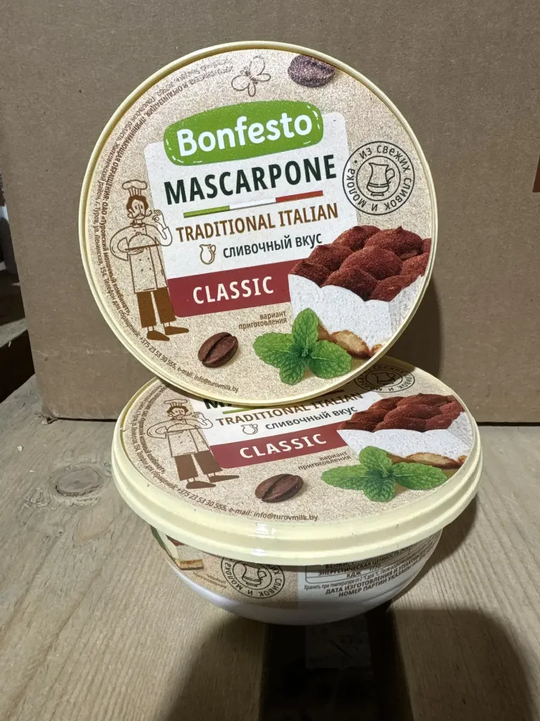 Сыр Маскарпоне 78%  250 гр 1/6, шт