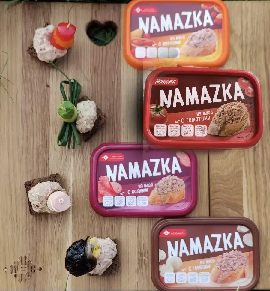 [10-60] Намазка, 150гр (салями, грибы, орехи, томаты) Беларусь, 1шт