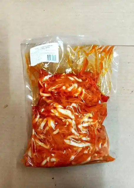 Салат из моркови по-корейски с кальмаром 1 кг (вакуум) Некрасовское подворье