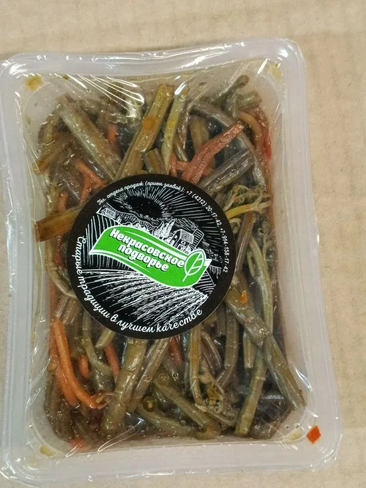 [19-29] Салат  "Папоротник по-корейски" 200 гр  под запайку Некрасовское подворье