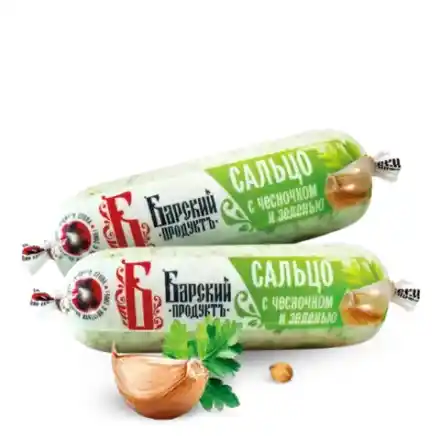 [20-16] Сальцо с чесночком и зеленью, 1шт