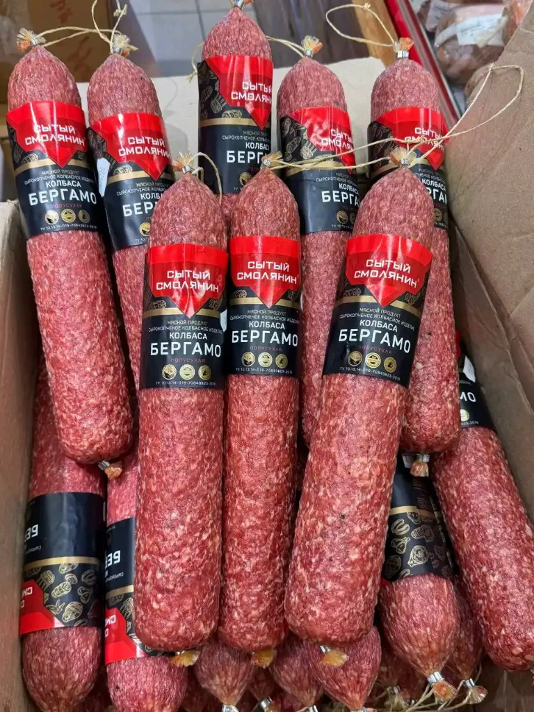 [10-129] Колбаса сырокопченая Санторини, 1кг