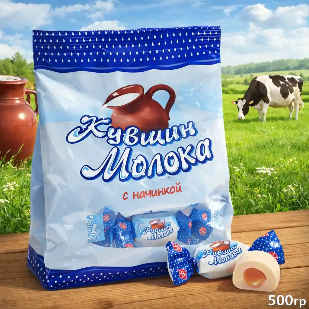 Конфеты с начинкой "Кувшин Молока" 500 гр