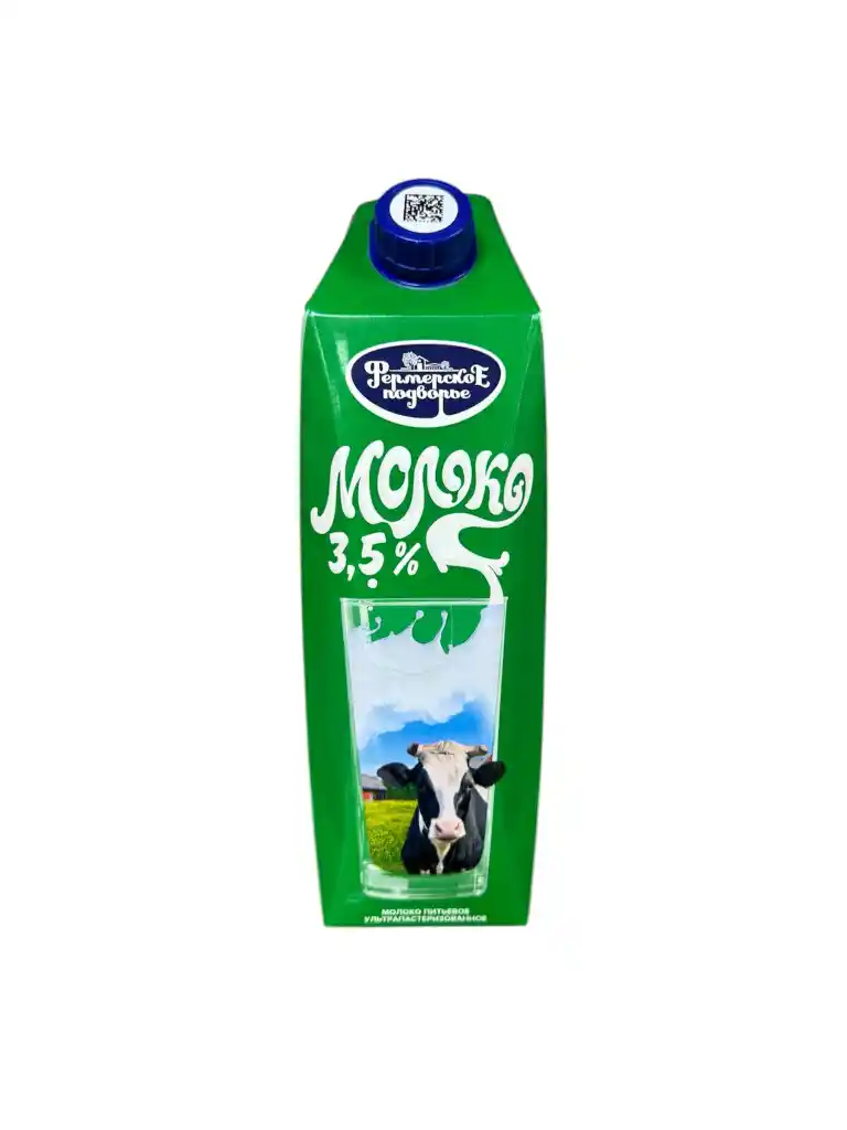Молоко 3,5 % Фермерское 1л/12шт ТДА
