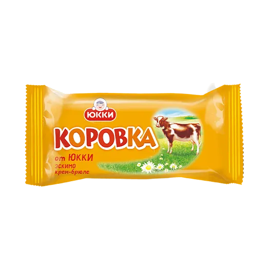 Мороженое сливочное крем-брюле "КОРОВКА ОТ ЮККИ''  эскимо 65г 1/24