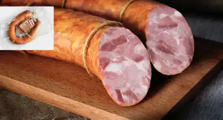 [20-225] Колбаса ДЕРЕВЕНСКАЯ с чесночком и языком