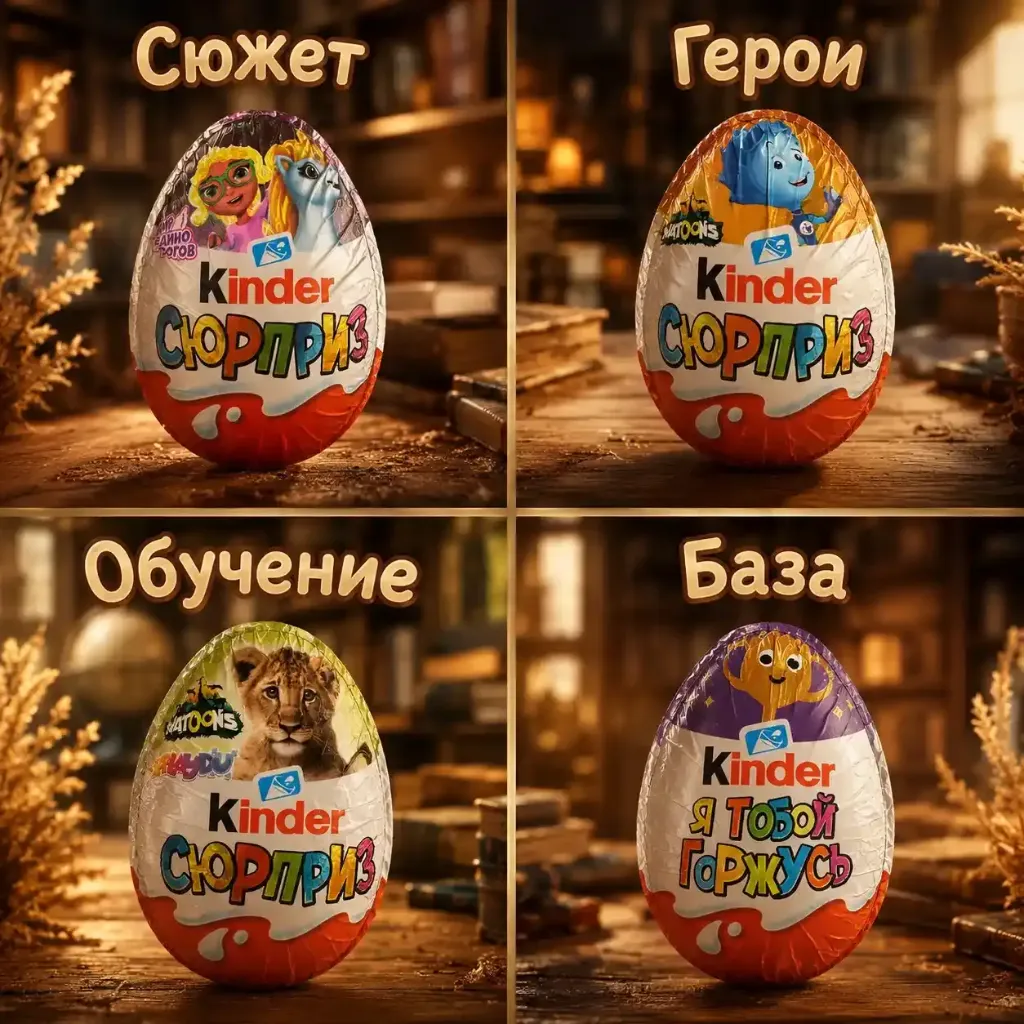 Новый коллекции Kinder «Герои» - Фиксики Коробка на 36шт