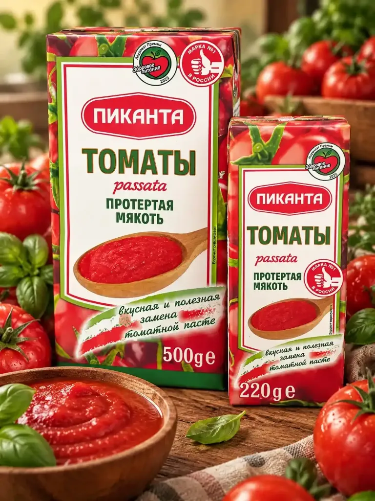 Томаты протертые «Пиканта»  - 200гр