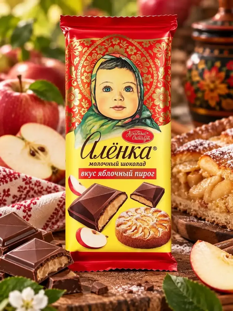 Шоколад «Аленка» со вкусом яблочного пирога
87гр х 12шт