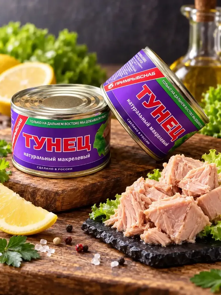Тунец ПримРыбСнаб 250гр